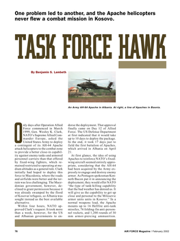 One Problem Led to Another, and the Apache Helicopters Never Flew a Combat Mission in Kosovo