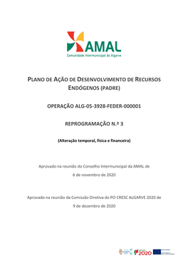 Plano De Ação De Desenvolvimento De Recursos Endógenos (Padre)