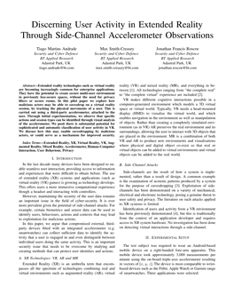 Discerning User Activity in Extended Reality Through Side-Channel Accelerometer Observations