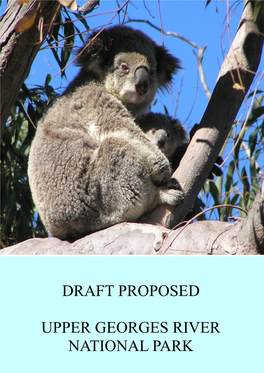 Draft Proposed Upper Georges River National Park