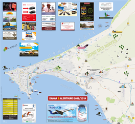 Carte Touristique De Dakar, 2018 (