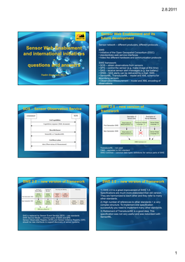 Sensor Web Enablement and International Initiatives