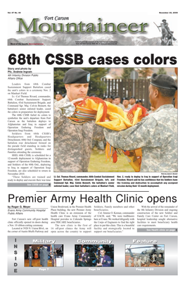 Premier Army Health Clinic Opens by Roger G