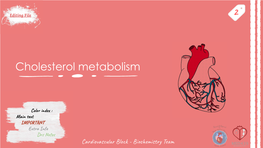 Cholesterol Metabolism