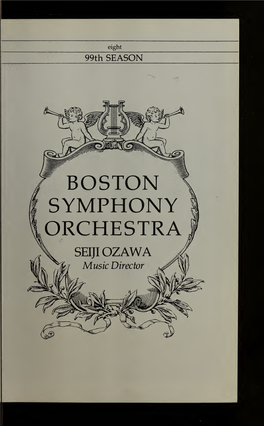 Boston Symphony Orchestra Concert Programs, Season 99, 1979