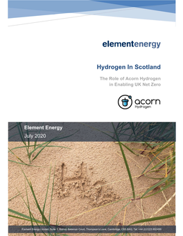 Hydrogen in Scotland
