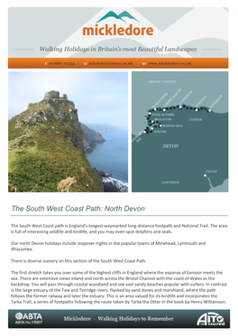 The South West Coast Path: North Devon