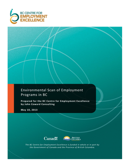 Environmental Scan of Employment Programs in BC