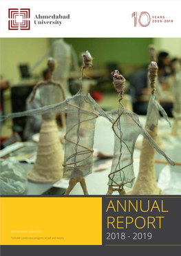 Annual Report 2018-19 Annual Report 02 Admissions and Financial Aid