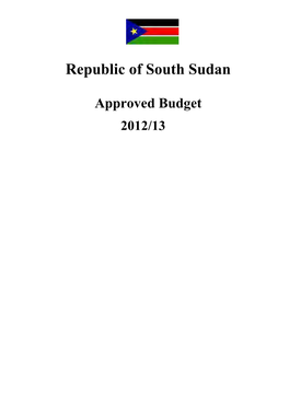 Approved Budget 2012/13