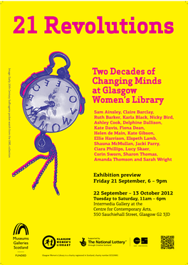 Two Decades of Changing Minds at Glasgow Women's Library