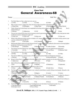 General Awareness-68