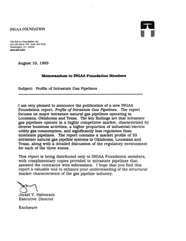 Profile of Intrastate Gas Pipelines Report