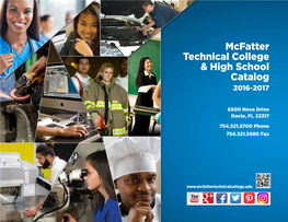 Mcfatter Technical College & High School Catalog