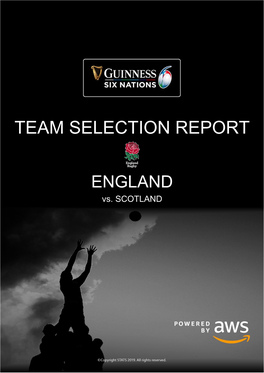 England – Team Report – Six Nations