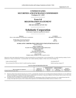 Form S-8 REGISTRATION STATEMENT UNDER the SECURITIES ACT of 1933