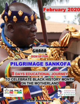 February 2020 GHANA PILGRIMAGE SANKOFA