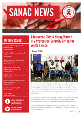 Adolescent Girls & Young Women HIV Prevention Summit