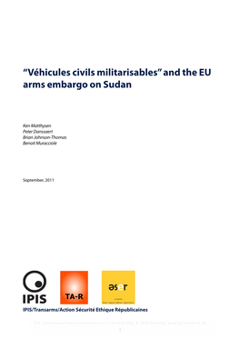 And the EU Arms Embargo on Sudan