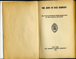 The Jews in Nazi Germany