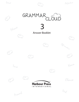 Grammar Cloud Grade 3 Answers