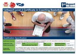 1St4sport Level 2 Certificate in Coaching Basketball