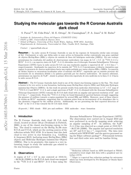 Studying the Molecular Gas Towards the R Coronae Australis Dark Cloud S