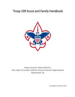 Troop 199 Scout and Family Handbook