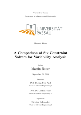A Comparison of Six Constraint Solvers for Variability Analysis