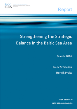 Report Strengthening the Strategic Balance in the Baltic Sea Area