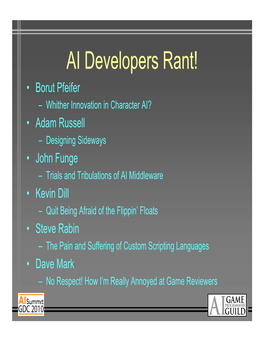 AI Developers Rant!