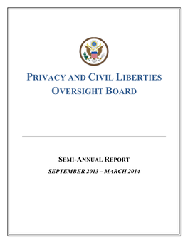 Privacy and Civil Liberties Oversight Board