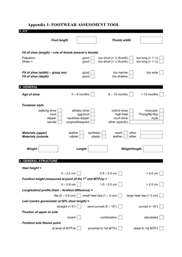 Development and Evaluation of a Tool for the Clinical Assessment Of