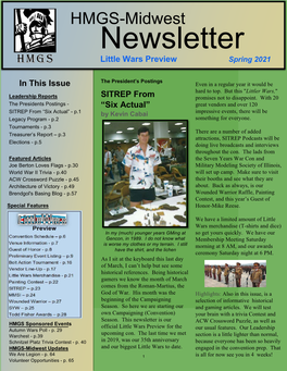 Spring 2021 Newsletter