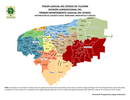 Poder Judicial Del Estado De Yucatán División Jurisdiccional Del Primer