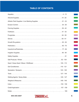 1 Table of Contents