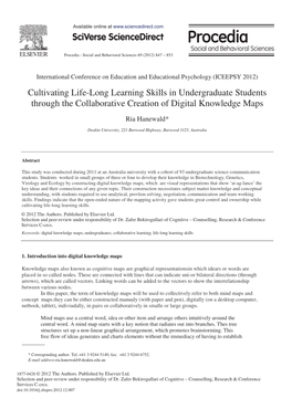 Cultivating Life-Long Learning Skills in Undergraduate Students Through the Collaborative Creation of Digital Knowledge Maps