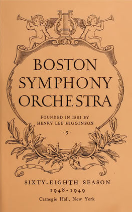 Boston Symphony Orchestra Concert Programs, Season 68, 1948-1949