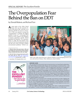 The Overpopulation Fear Behind the Ban on DDT by Donald Roberts and Richard Tren