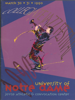 Notre Dame Collegiate Jazz Festival Program, 1990