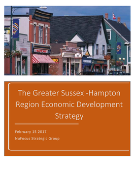 The Greater Sussex -Hampton Region Economic Development Strategy