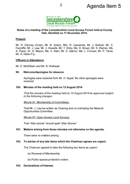 Agenda Item 5