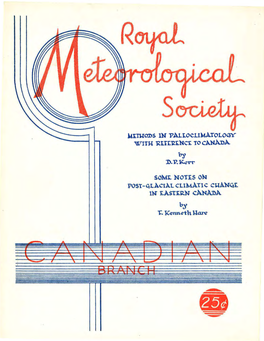 Canadian Branch of the RMS Volume 2 No. 7, November 1951