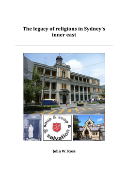The Legacy of Religions in Sydney's Inner East