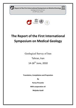 The Report of the First International Symposium on Medical Geology