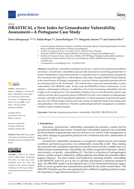 DRASTICAI, a New Index for Groundwater Vulnerability Assessment—A Portuguese Case Study