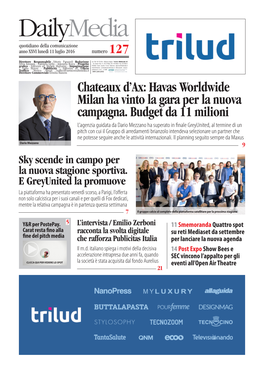 Havas Worldwide Milan Ha Vinto La Gara Per La Nuova Campagna