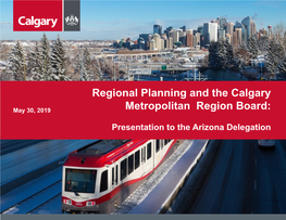 Regional Planning and the Calgary Metropolitan Region Board
