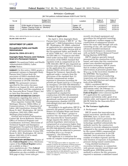 Federal Register/Vol. 80, No. 161/Thursday, August 20, 2015