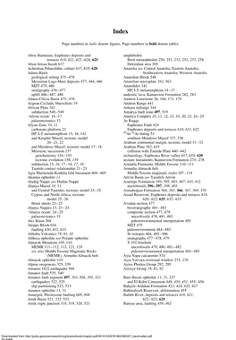 Page Numbers in Italic Denote Figures. Page Numbers in Bold Denote Tables. Abou Hammam, Euphrates Deposits and Terraces 618